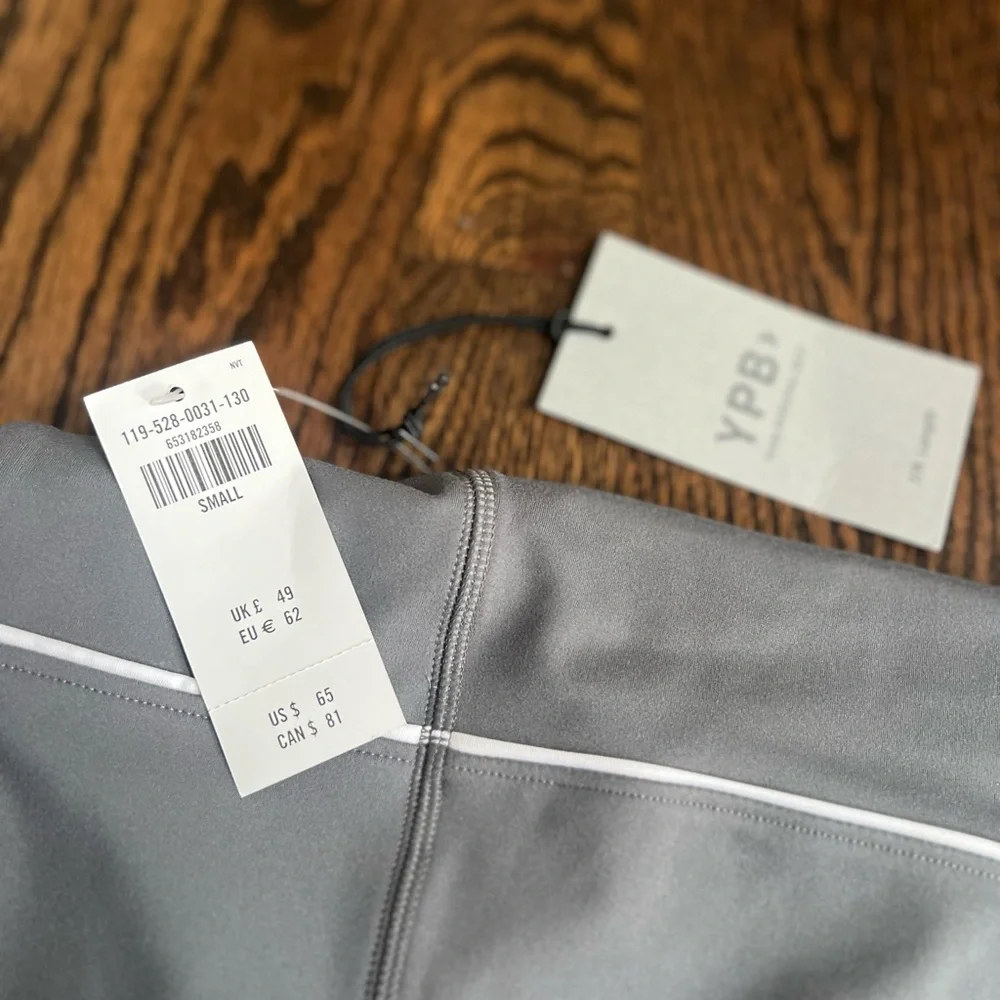 NWT! Tank, Legging, Scrunchie YPB Gray - Picture 4 of 5